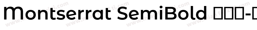 Montserrat SemiBold 半粗体字体转换